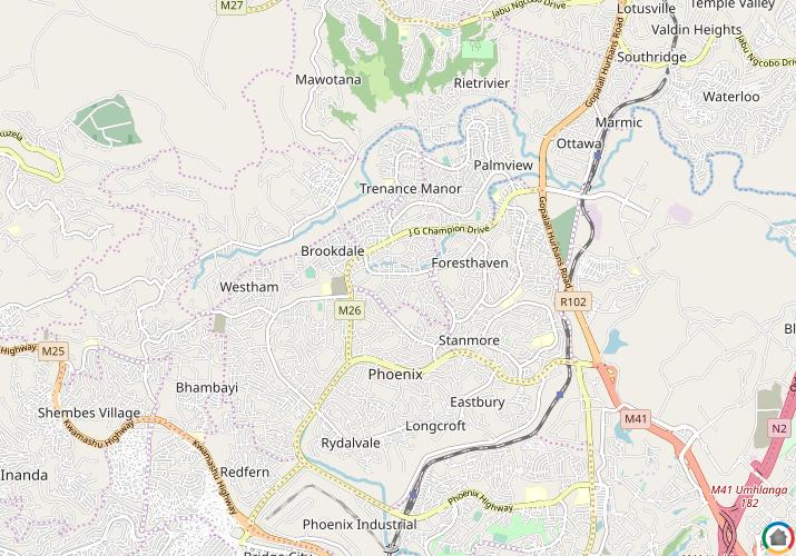 Map location of Caneside